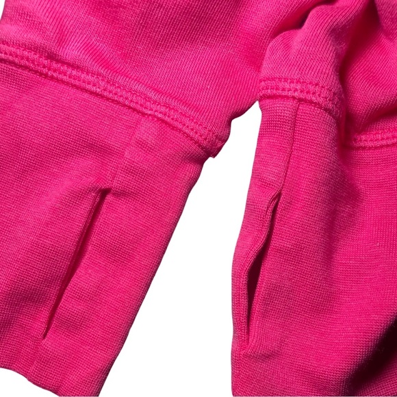 Sweaty Betty Cropped Pull Over Crew Neck Sweatshirt Hot Pink Size US 6 EUC - Picture 6 of 6